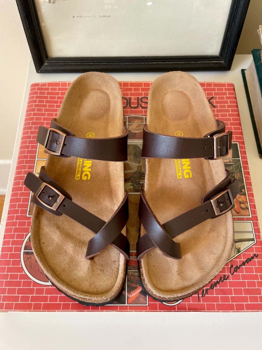 Viking Leather Sandals Size 36